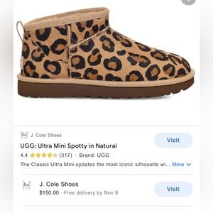 🐆🐆 authentic UGG Ultra Mini Spotty in Natural US 10.
